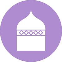 islamique architecture glyphe cercle icône vecteur