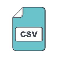 Icône de vecteur CSV