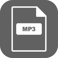 Icône de vecteur MP3