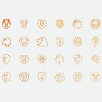 collection de Lion logos vecteur