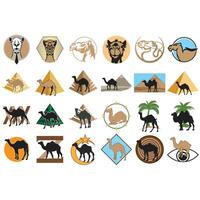 collection de chameau logos vecteur