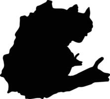 tungurahua équateur silhouette carte vecteur