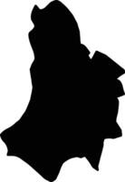 catanduanes philippines silhouette carte vecteur