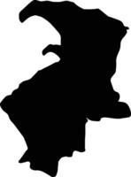 chapeau dinde silhouette carte vecteur