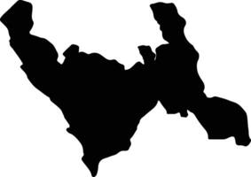 la libertad Pérou silhouette carte vecteur
