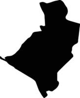 leon Nicaragua silhouette carte vecteur