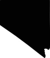 Nevada uni États de Amérique silhouette carte vecteur