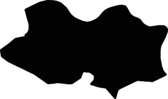 Montevideo Uruguay silhouette carte vecteur