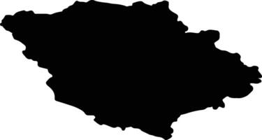 poltava Ukraine silhouette carte vecteur