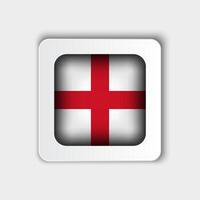 Angleterre drapeau bouton plat conception vecteur