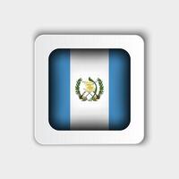 Guatemala drapeau bouton plat conception vecteur