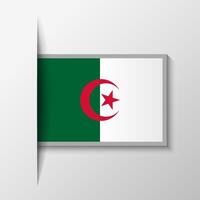 vecteur rectangulaire Algérie drapeau Contexte