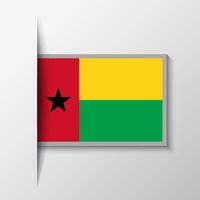 vecteur rectangulaire Guinée Bissau drapeau Contexte