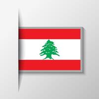 vecteur rectangulaire Liban drapeau Contexte