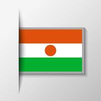 vecteur rectangulaire Niger drapeau Contexte