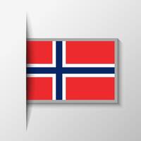 vecteur rectangulaire Norvège drapeau Contexte