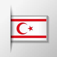 vecteur rectangulaire nord Chypre drapeau Contexte