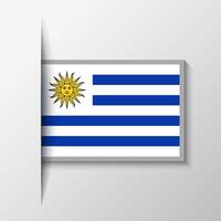 vecteur rectangulaire Uruguay drapeau Contexte