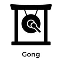 chinois cloche vecteur icône dans moderne et branché style