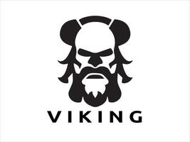 viking logo conception icône symbole vecteur modèle. Humain viking logo vecteur.