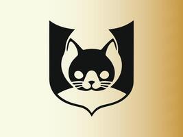 chat logo conception icône symbole vecteur modèle