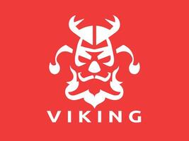 viking logo conception icône symbole vecteur modèle. Humain viking logo vecteur.