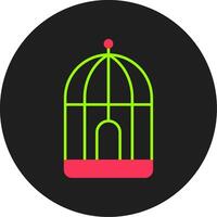 cirque cage glyphe cercle icône vecteur