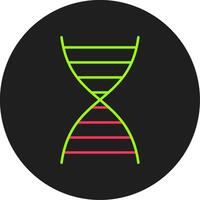 icône de cercle de glyphe d'adn vecteur