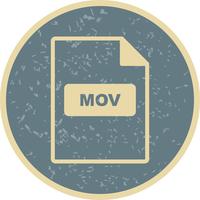 Icône de vecteur MOV