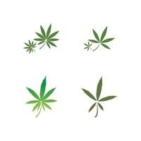 logo vectoriel d'icône de cannabis ou de marijuana pour l'industrie médicale ou pharmaceutique