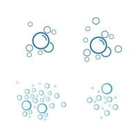 modèle de conception d'illustration vectorielle de l'eau à bulles vecteur