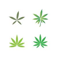 logo vectoriel d'icône de cannabis ou de marijuana pour l'industrie médicale ou pharmaceutique