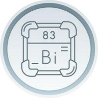 bismuth linéaire bouton icône vecteur