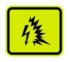 signe de symbole arc flash isoler sur fond blanc, illustration vectorielle eps.10 vecteur