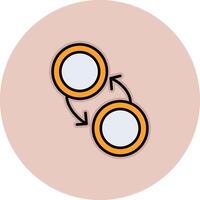 échange vecto icône vecteur