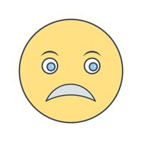 Emoji triste Vector Icon