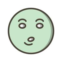 Sifflet Emoji Vector Icon