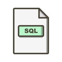 Icône de vecteur SQL