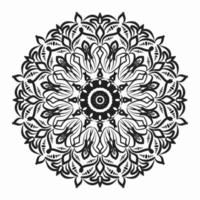 motif circulaire en forme de mandala pour henné, mehndi, tatouages, décorations. décoration décorative dans un style oriental ethnique. page de livre de coloriage.