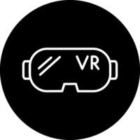 vr des lunettes vecto icône vecteur