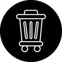 poubelle poubelle vecto icône vecteur