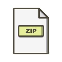 Icône de vecteur ZIP