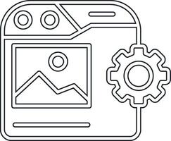 icône de vecteur de gestion de contenu