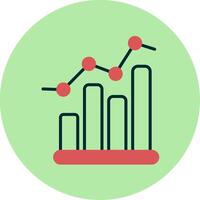 icône de vecteur de graphique à barres