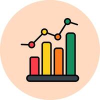 icône de vecteur de graphique à barres