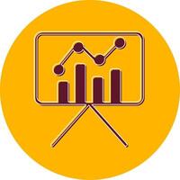 Statistiques présentation vecteur icône