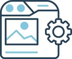 icône de vecteur de gestion de contenu