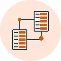 serveur espace de rangement vecteur icône