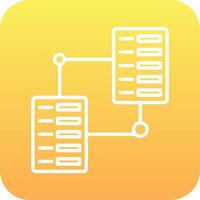 serveur espace de rangement vecteur icône