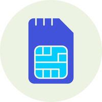 icône de vecteur de carte sim